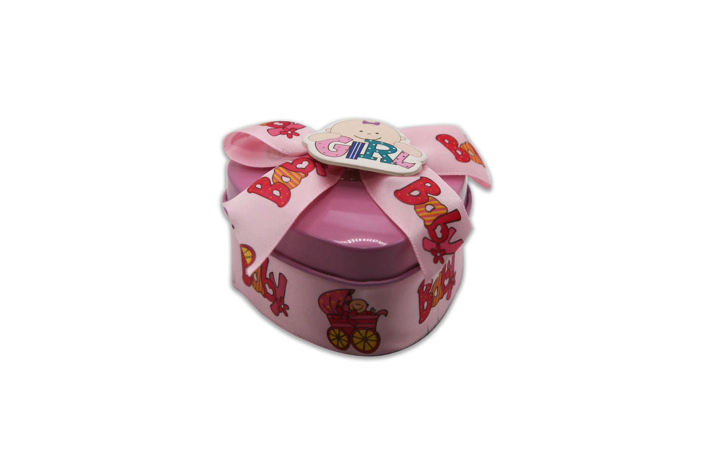 Baby Girl - Mixed Sixlets Chocolates & Jordan Almonds - Decorated Toy Favor