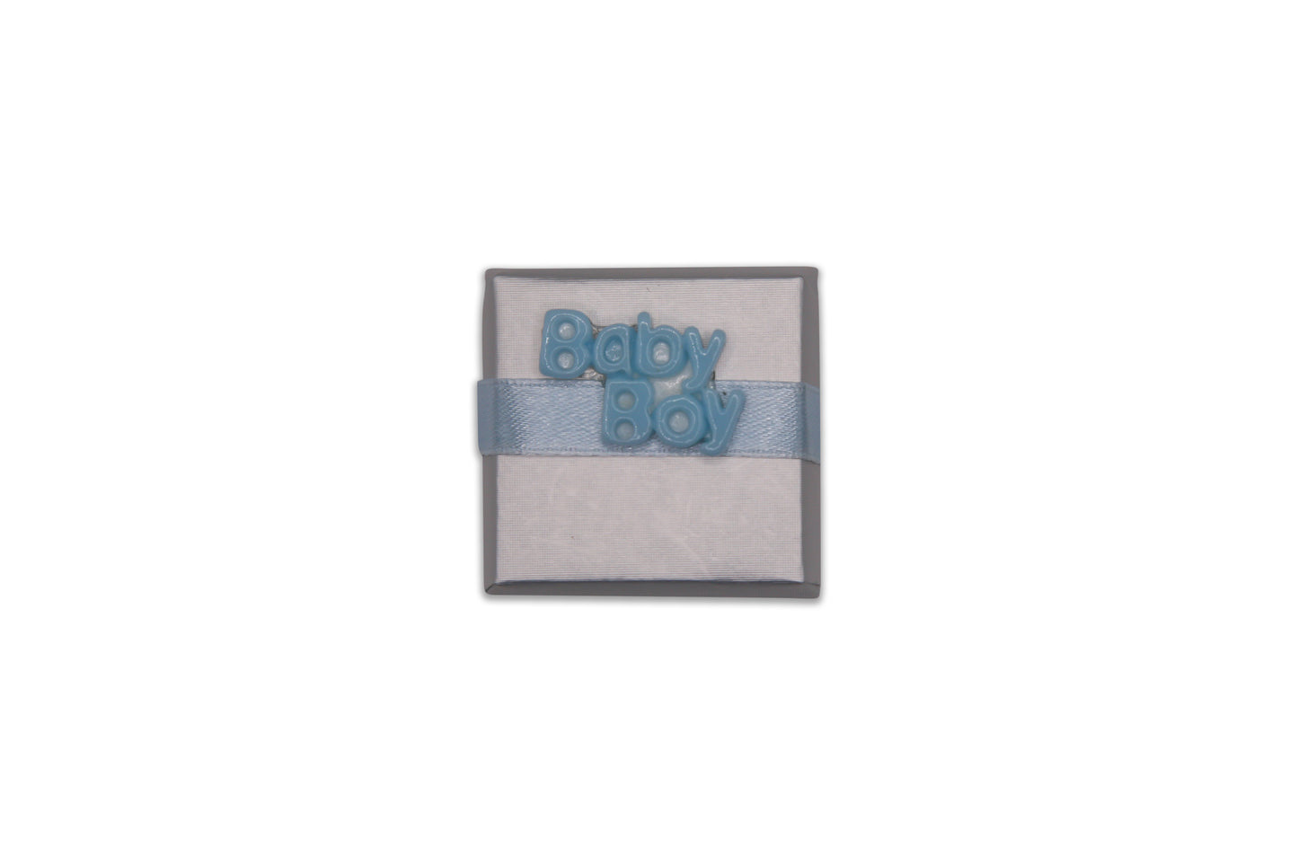 Baby Boy Sign with Blue Ribbon Wrap - Decorated Chocolate
