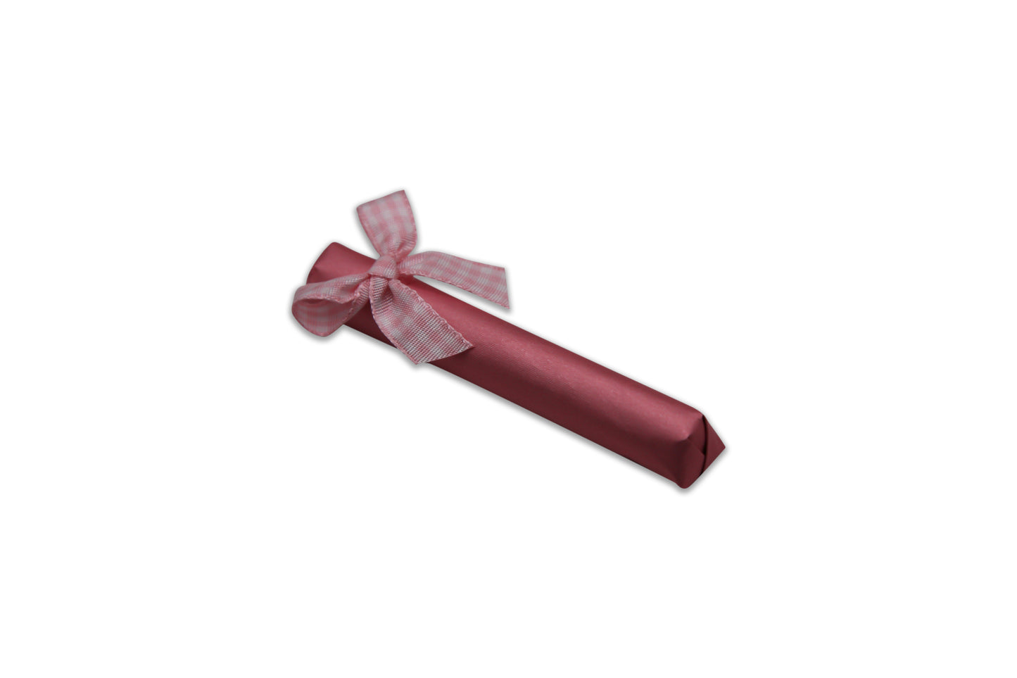 Cute Pink and White Bow - Baton Shape - Decorated Chocolate