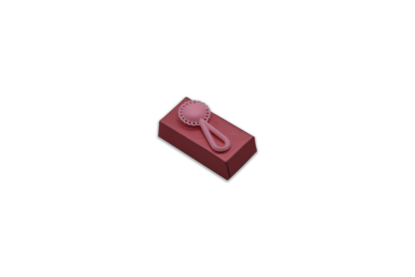 Pink Baby Rattle- Decorated Chocolate