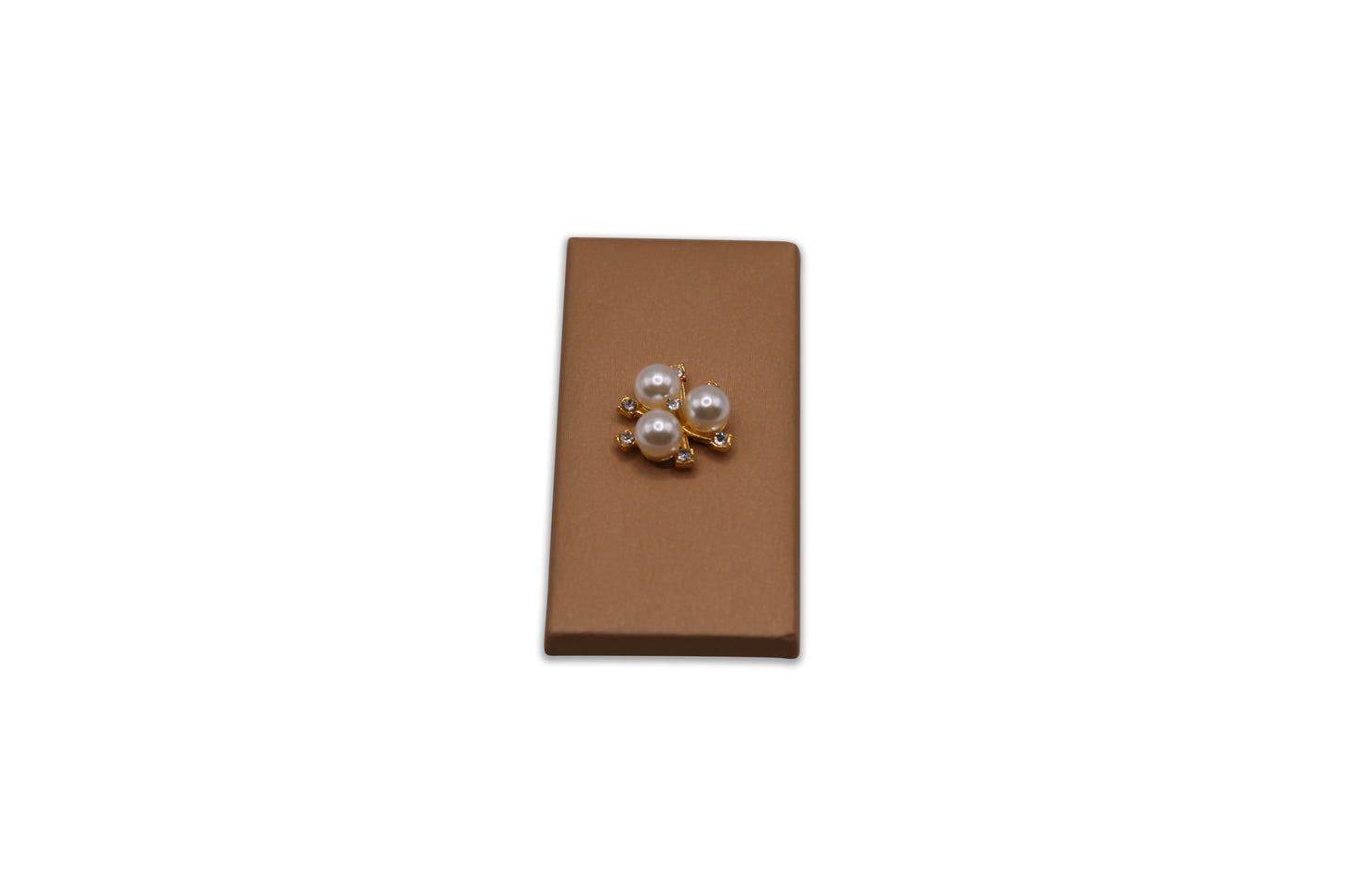 Elegant Flower 3 Big Pearls and Rhinestone - Wedding Decorated Chocolate Favor