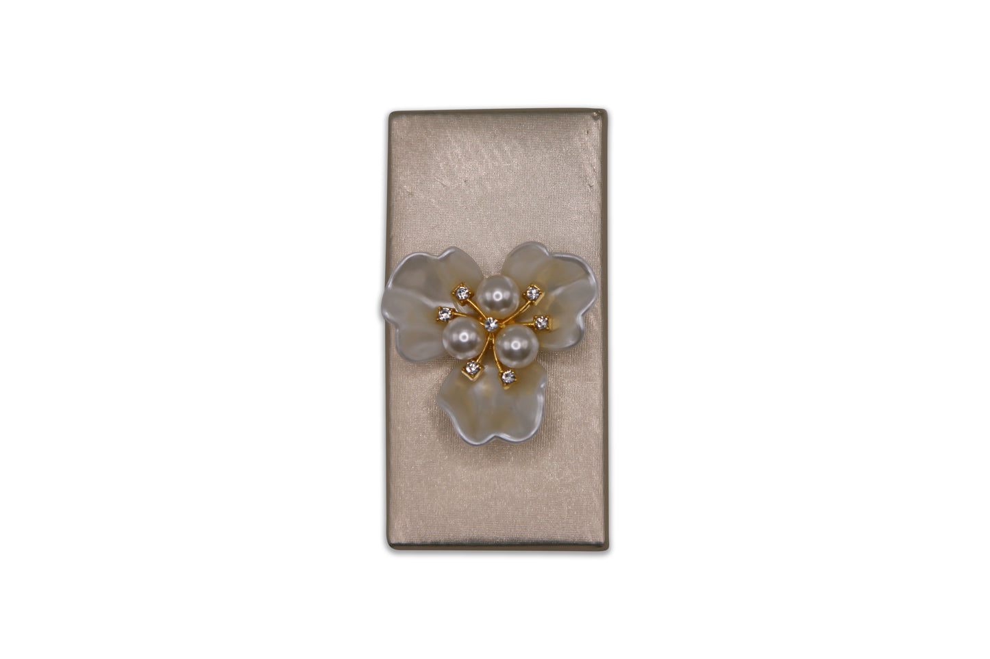 Gorgeous Orchid with Pearls - Wedding Decorated Chocolate Favor