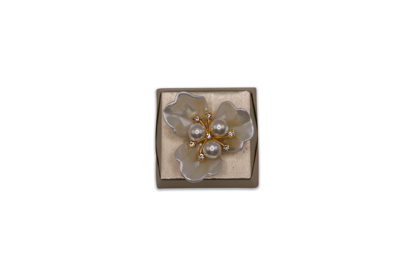 Gorgeous Orchid with Pearls - Wedding Decorated Chocolate Favor