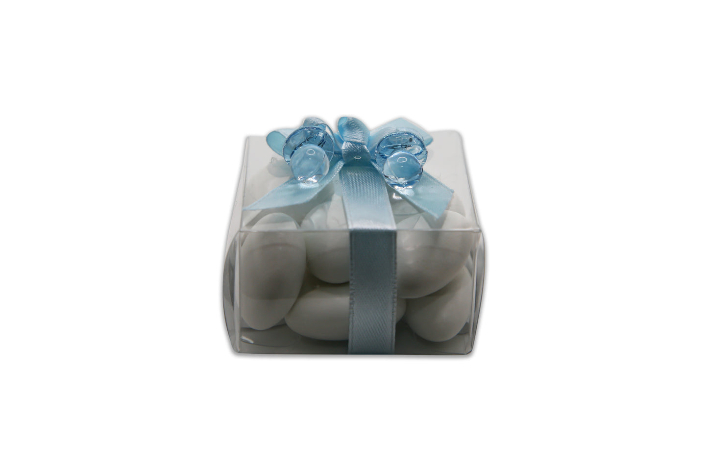 Baby Boy - White Jordan Almonds - Decorated Toy Favor