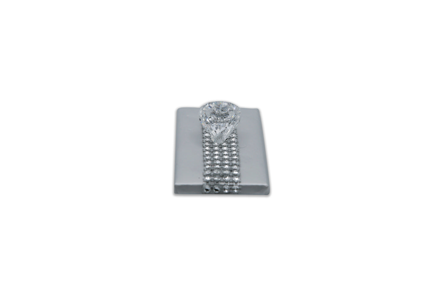 Large Diamond with 4 Rows Bling - Wedding Decorated Chocolate Favor