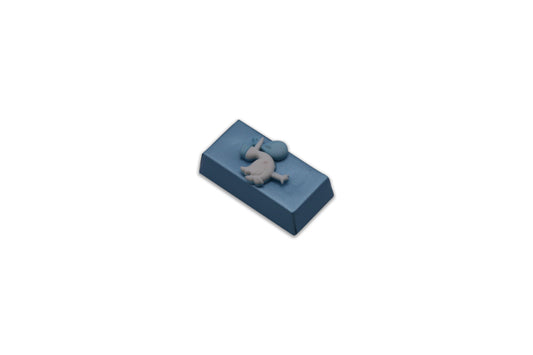 White and Blue Stork  - Decorated Chocolate