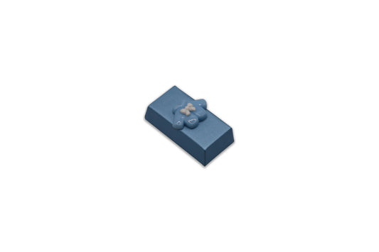 Baby Blue Coat with White Bow (Plastic) - Decorated Chocolate