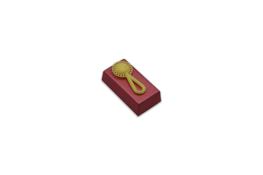 Yellow Baby Rattle - Decorated Chocolate