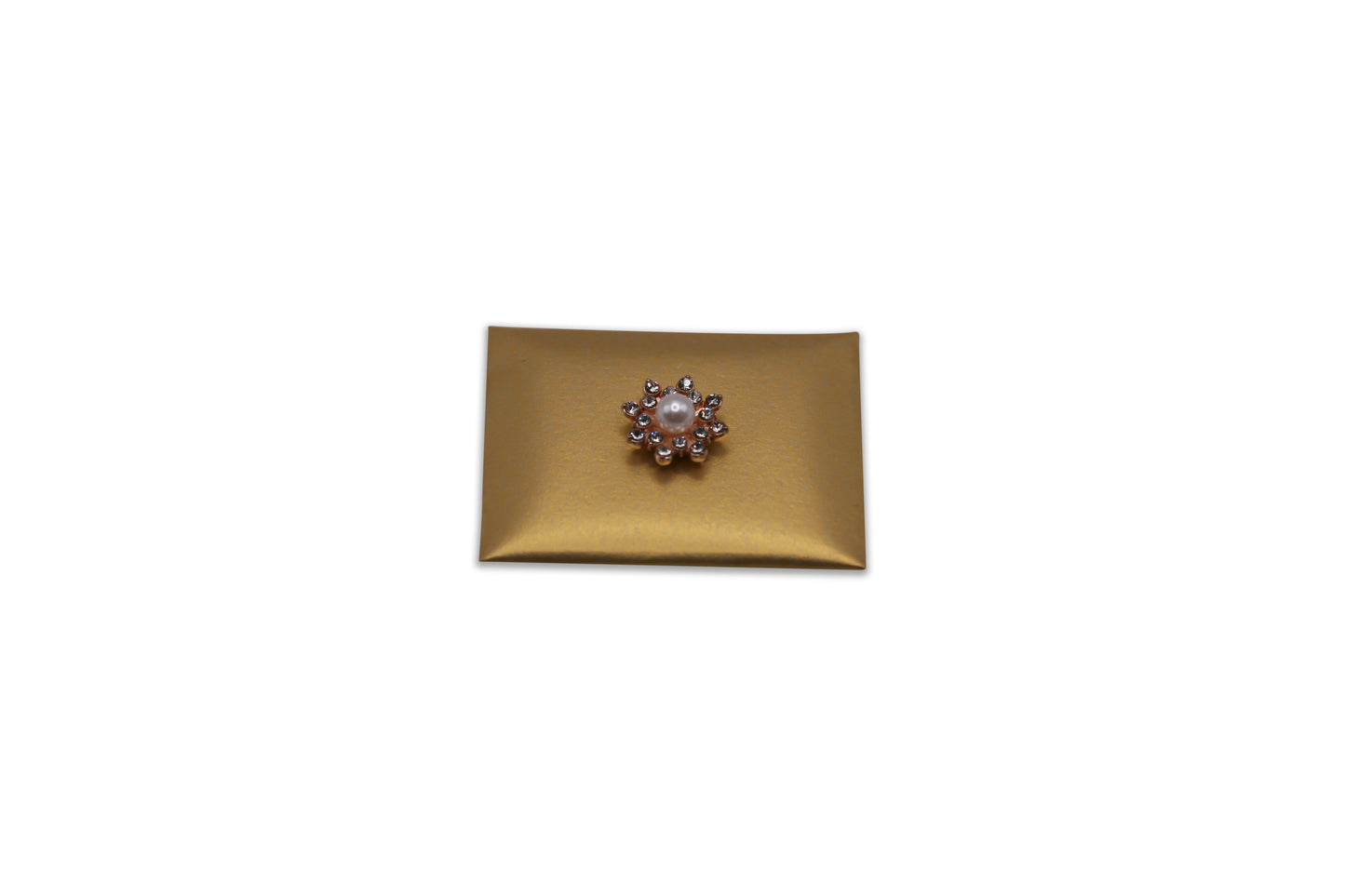 Big Pearl & Rhinestone - Gold Envelope - Wedding Decorated Chocolate Favor