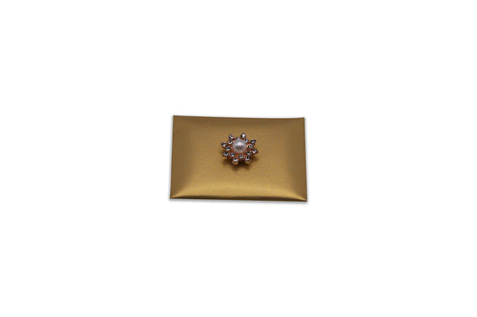 Big Pearl & Rhinestone - Gold Envelope - Wedding Decorated Chocolate Favor
