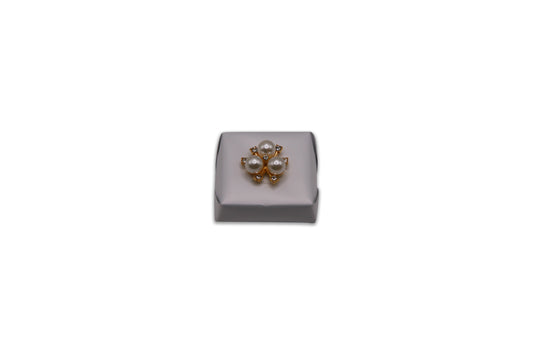 Elegant Flower 3 Big Pearls and Rhinestone - Wedding Decorated Chocolate Favor