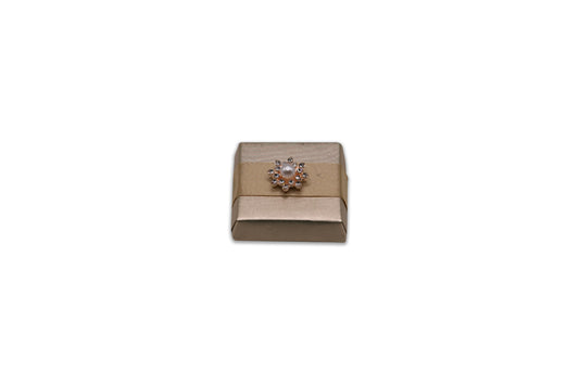 Elegant Big Pearl Rhinestone & Gold Wrap Ribbon - Wedding Decorated Chocolate Favor
