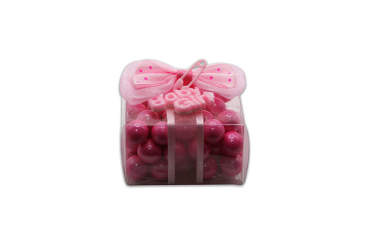 Baby Girl - Pink Sixlets Chocolate - Decorated Toy Favor