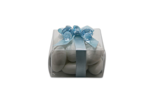 Baby Boy - White Jordan Almonds - Decorated Toy Favor